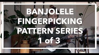 Banjolele tutorial  easy fingerpicking pattern [upl. by Katey85]