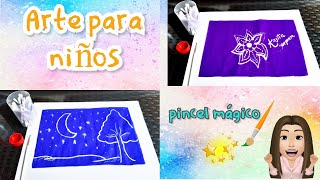 Técnica ARTE para niños Decoloración del papel [upl. by Cibis332]