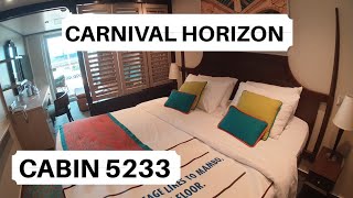 Carnival Horizon Cabin 5233 Category HS Havana Cabana Suite [upl. by Chico]