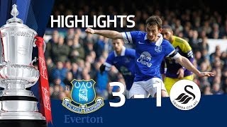 Everton vs Swansea City 31 FA Cup 5th Round goals amp highlights [upl. by Ttenaj]