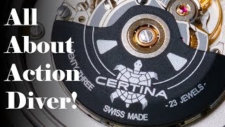 Certina DS Action Diver  Closer Look  Review [upl. by Eniladam]