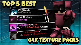 Top 5 BEST 64x Bedwars Texture Packs  FPS Boost 189 [upl. by Leira]