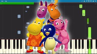 The Backyardigans Theme Song  EASY Piano Tutorial [upl. by Meris]