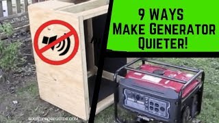 How to make a generator quieter  9 Ways That Work [upl. by Broderic368]