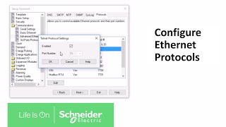 Configuring Ethernet Protocols and Port Assignments in ION Setup  Schneider Electric Support [upl. by Euqinorev]