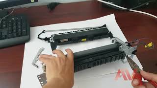 HP laserjet Pro M402dn how to printer fuser unit replace Remove fuser unit HP M402 printer [upl. by Atsocal]