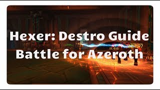 WoW Zerstörungs Hexer Guide für Battle for Azeroth [upl. by Blanche]