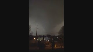 Nashville tornado caught on camera RAW VIDEO [upl. by Hafeenah]