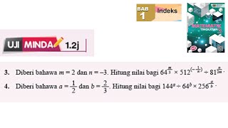 KSSM Matematik Tingkatan 3 Bab 1 indeks uji minda 12j no3no4 buku teks form 1 pt3 [upl. by Valentin]