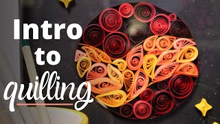 Paper Quilling for Beginners  Paper Crafts [upl. by Enoitna]