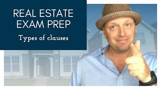 Types of Clauses  Real Estate Exam Prep [upl. by Duster647]