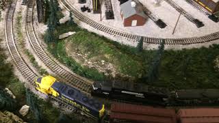 4 x 8 HO model railroad layout [upl. by Alice685]