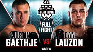 Full Fight  Justin Gaethje vs Dan Lauzon  WSOF 6 2013 [upl. by Noryd]