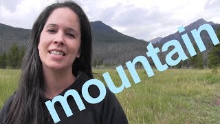 How to Say MOUNTAIN and SENTENCE  American English [upl. by Romola4]