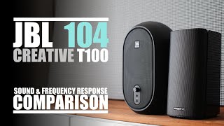 Creative T100 vs JBL One Series 104  Sound amp Frequency Response Comparison [upl. by Ettebab315]