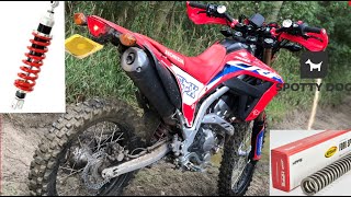 Honda CRF 300l  Tips and Tricks and New suspension  6 months of Testing [upl. by Dremann]