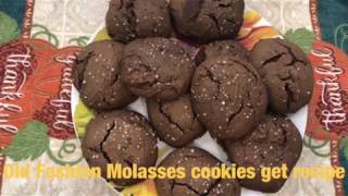 Old Fashion Molasses Cookies Get Recipe [upl. by Dustie]