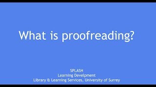 What is proofreading [upl. by Newell605]