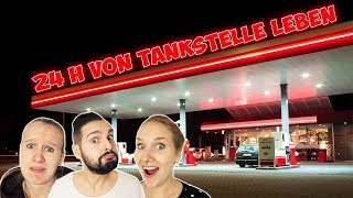 24 STUNDEN VON TANKSTELLEN ESSEN LEBEN Challenge Geht das überhaupt [upl. by Ellehcor869]