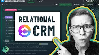 Build a ClickUp CRM  Relationships amp Rollups Use Case Tutorial [upl. by Reinald314]