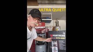 Fortress Ultra Quiet  Harbor Freight 26 Gallon Air Compressor Review [upl. by Tallu438]