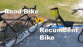 Recumbent vs Road Bike Comparison Pros and Cons [upl. by Busch850]