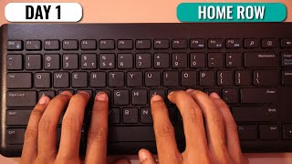 English Typing Course DAY 1  Free Typing Lessons  Touch Typing Course  Tech Avi [upl. by Ahsercel701]