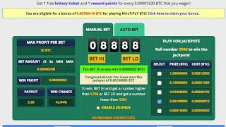 Freebitcoin Script 1 BTC Jackpot [upl. by Brufsky]