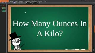 How Many Ounces In A Kilo [upl. by Blaise]