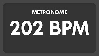 202 BPM  Metronome [upl. by Roobbie]