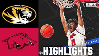 Missouri Tigers vs Arkansas Razorbacks  Full Game Highlights  ESPN College Basketball [upl. by Nrubua]