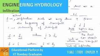 Infiltration  Engineering Hydrology [upl. by Kissie]