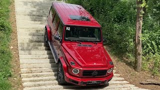 Taking the GClass for a SWIM EXTREME Off Road GCLASS Driving Swimming Stair Drive Mud Water G500 [upl. by Penni]