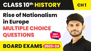 The Rise of Nationalism in Europe  Multiple Choice Questions  Class 10 History Chapter 1  202324 [upl. by Kcim]