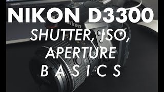 NIKON D3300 QUICK and EASY Manual Settings [upl. by Dualc]