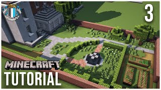 Minecraft House Tutorial  Large Victorian House  Part 3 The Garden [upl. by Anerul]