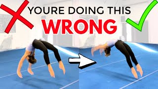 5 Common Back Handspring Mistakes and How to Fix Them [upl. by Zahara382]