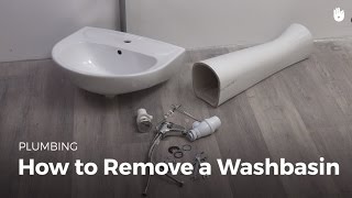 How to Remove a Bathroom Sink  DIY Projects [upl. by Solly]