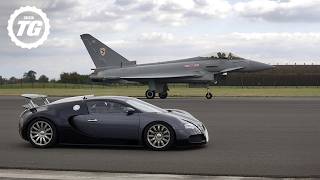 Bugatti Veyron vs A Euro Fighter Jet [upl. by Iv]