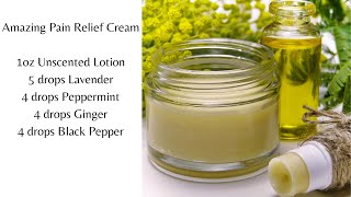 How to Make Your Own Pain Relief Cream with Natural Ingredients [upl. by Ennaylloh712]