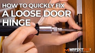 How to Quickly Fix a Loose Door Hinge [upl. by Ettolrahc190]