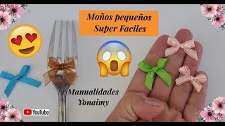 2 MANERAS SUPER 😲 FACILES DE HACER 🎀 MOÑOS PEQUEÑOS PERFECTOS 🎀 [upl. by Aikehs]