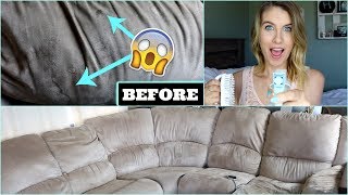 How to Clean Microfiber Couch  One Ingredient Microfiber Cleaner [upl. by Fillian]