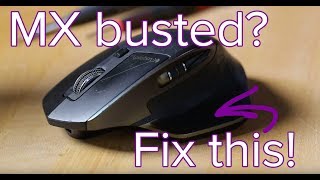 Logitech MX Master Mouse Not Tracking  Gesture Button Fix [upl. by Ahsina]