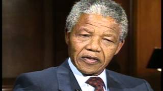 Newsmaker Interview Nelson Mandela 1990 [upl. by Dragelin503]