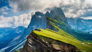 ALPS amp DOLOMITES Drone  Timelapse Heavenly Nature Relaxation™ 5 Minute Short Film in 4K UHD [upl. by Ilah262]