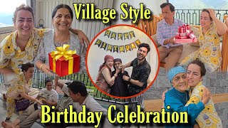 My Village Style Birthday Celebration  Birthday Celebration and Gifts  Jyotika and Rajat [upl. by Jozef]