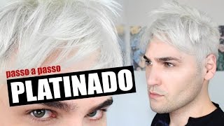 TUTORIAL CABELO PLATINADO EM CASA  Como platinar em casa  nevou [upl. by Antipus420]