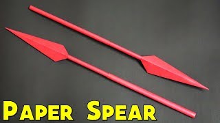 How to make a Paper SPEAR  Paper Weapon  Easy  Tutorial [upl. by Enyamert]