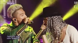 TAEYANG  STAY WITH MEfeat GDRAGON 눈 코 입EYES NOSE LIPS 0608 SBS Inkigayo COMEBACK [upl. by Koetke]